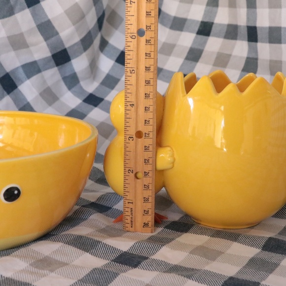 Vintage Chicken & Chick Dishes Farm Animals Yellow Egg Decor Kitsch Rooster - Picture 5 of 6